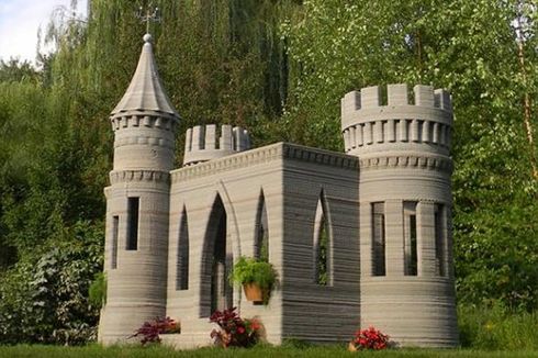 Kastil Beton Ini Dibuat dengan Mesin Cetak 3D