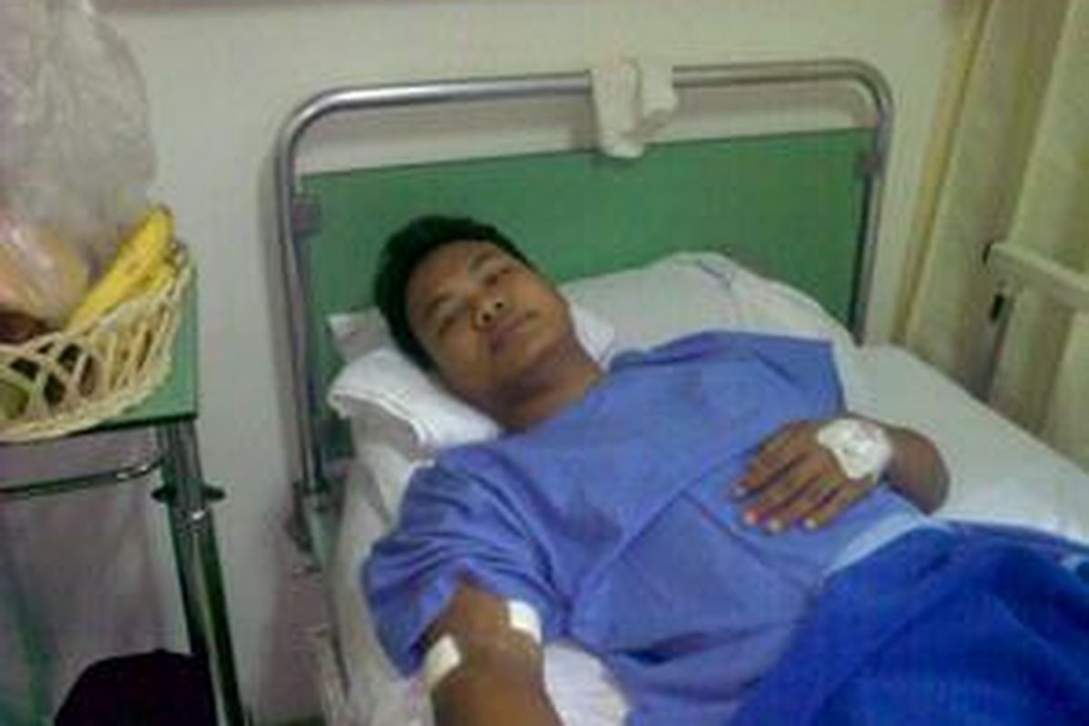 Yusuf Purnomo yang menjadi korban ledakan bom di Hotel Ritz Charlton. Saat kejadian ia sedang melayani tamu di Restoran Airlangga (19/7).