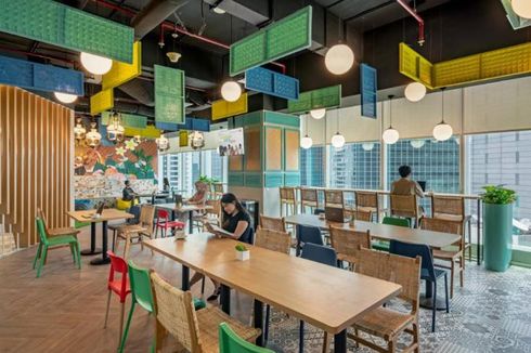 Desain Interior Ruang Kerja Ini Gabungkan Nuansa Modern dan Budaya Indonesia