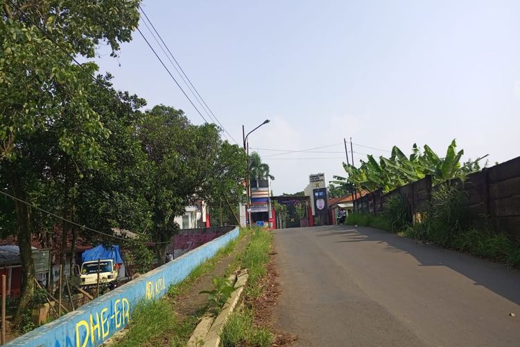 Kawasan Pusbang SDM Aparatur Perhubungan Kementerian Perhubungan di Kemang, Kabupaten Bogor, Jawa Barat, Senin (15/5/2023). Di sekitar kawasan Pusbang SDM merupakan lokasi penembakan pendakwah Bahar Bin Smith pada Jumat (12/5/2023). 