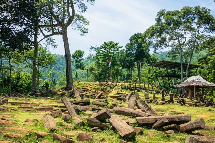 Situs Megalitikum di Gunung Padang, Cianjur, Jawa Barat. 