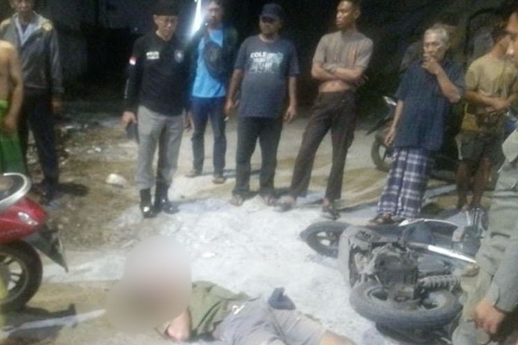 Korban pengeroyokan perguruan silat saat ditemukan tergeletak, Selasa (11/2/2025).