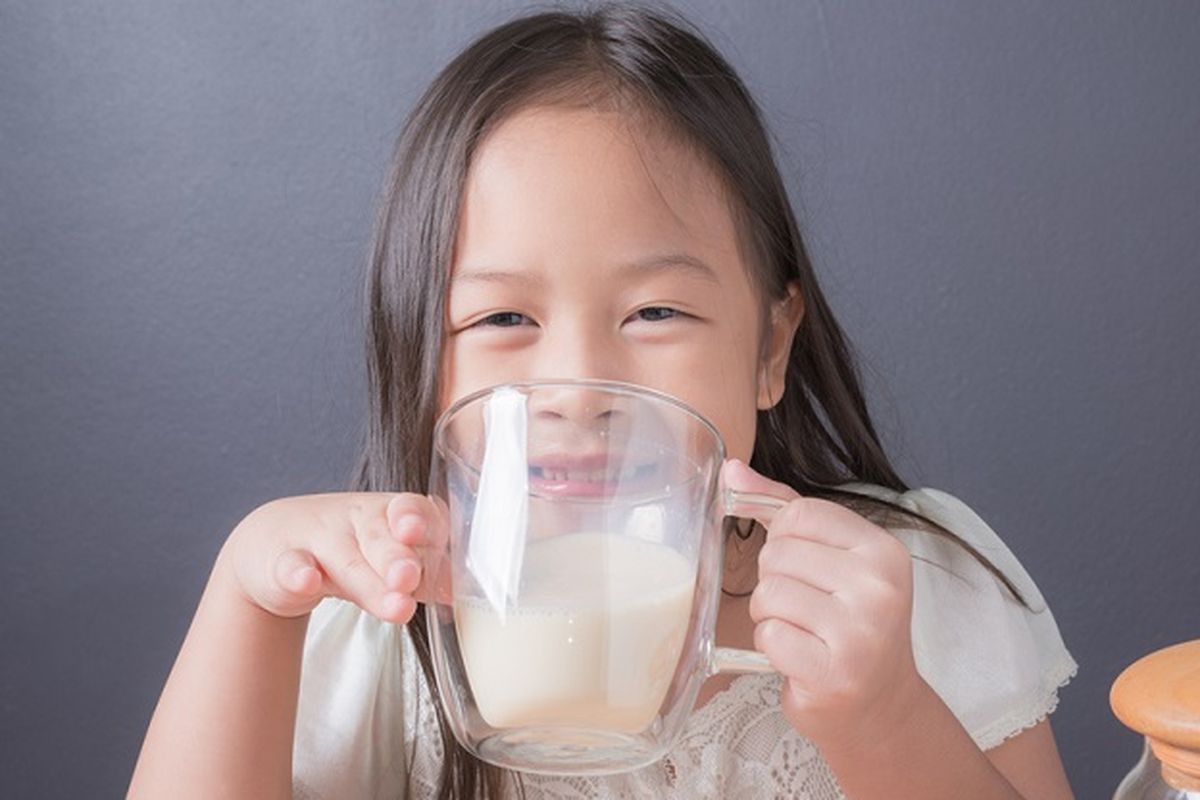 Ilustrasi minum susu. Pakar IPB mengungkapkan bahwa batas minum susu yang ideal untuk anak adalah 400-600 ml/hari. Lebih dari itu kelebihan.