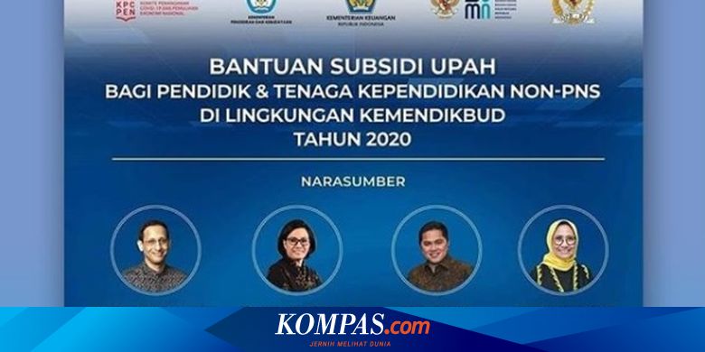 Tenaga Pendidikan Non Pns Dapat Bantuan Rp 1 8 Juta Simak Syarat Dan Mekanisme Pencairannya Halaman All Kompas Com
