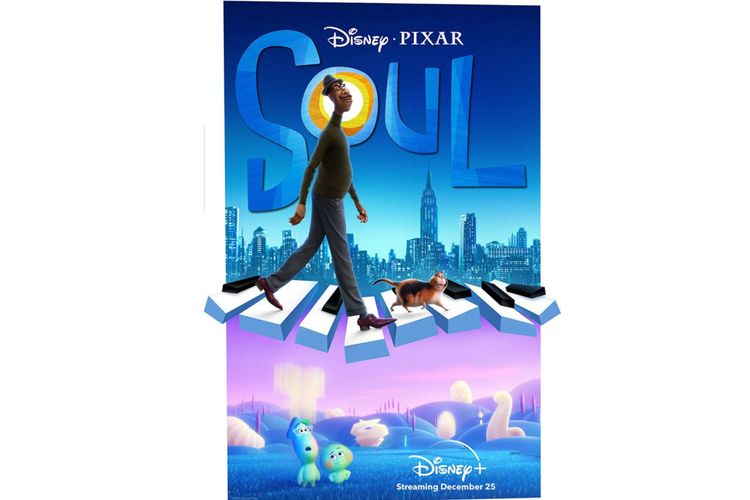 Poster film animasi Soul (2020), tayang di Disney+ Hotstar mulai (25/12/2020)