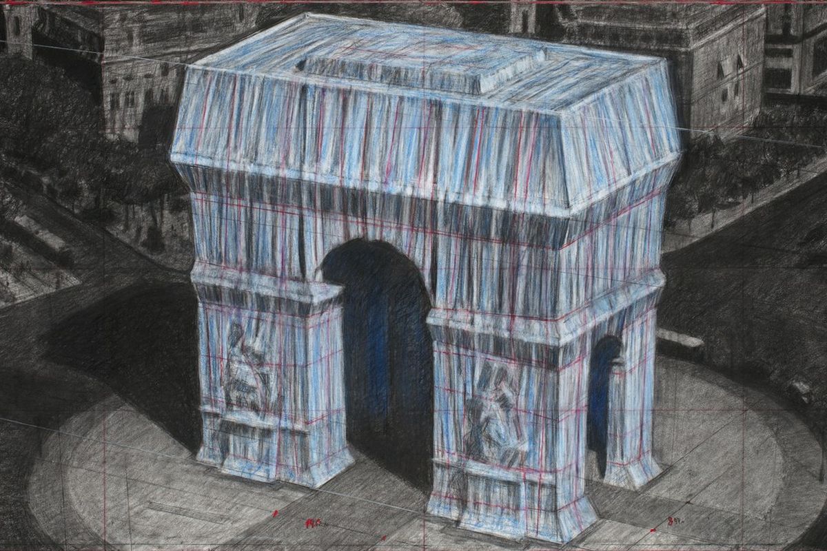 Rancangan instalasi seni Arch de Triomphe