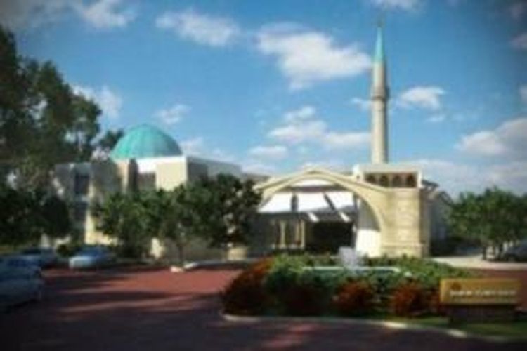 Inilah rancangan desain masjid komunitas Bosnia yang diajukan ke dewan kota Swan Valley, daerah pedalaman di dekat kota Perth, Australia. Sayangnya, akibat protes sejumlah kelompok masyarakat pembangunan masjid ini belum terlaksana.