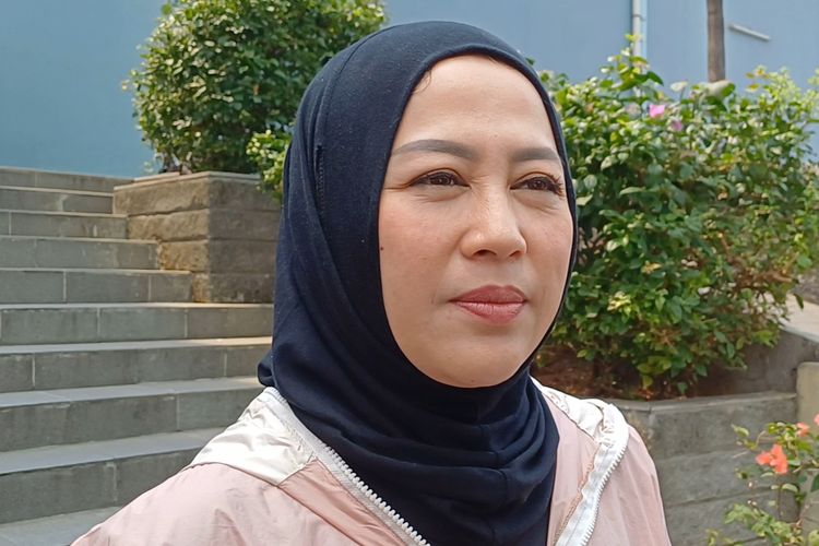 Istri komedian Denny Cagur, Shanty Denny aaat ditemui di daerah Tendean, Jakarta Selatan, Senin (11/9/2023).