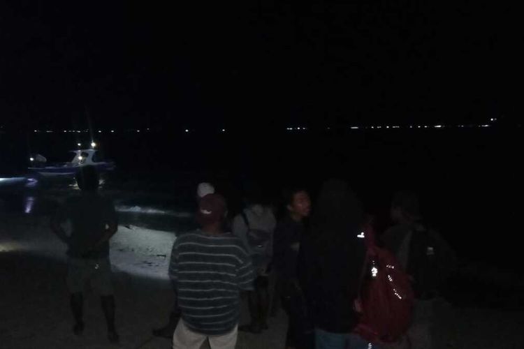 persiapan pencarian korban mahasiswa di Gili Air, Lombok Utara