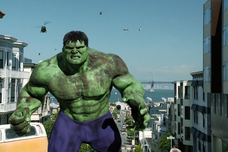 Film pahlawan super Hulk (2003). 