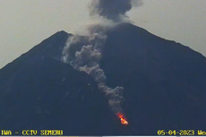 Gunung Semeru Luncurkan Guguran Lava Pijar Sejauh 2 Km Dini Hari