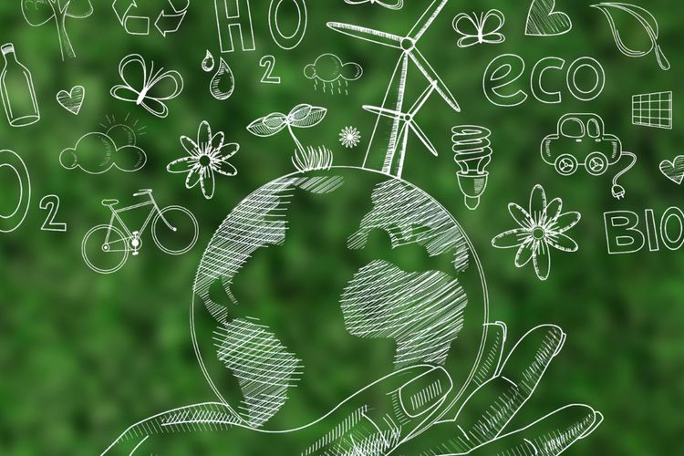 Ilustrasi bisnis berkelanjutan.