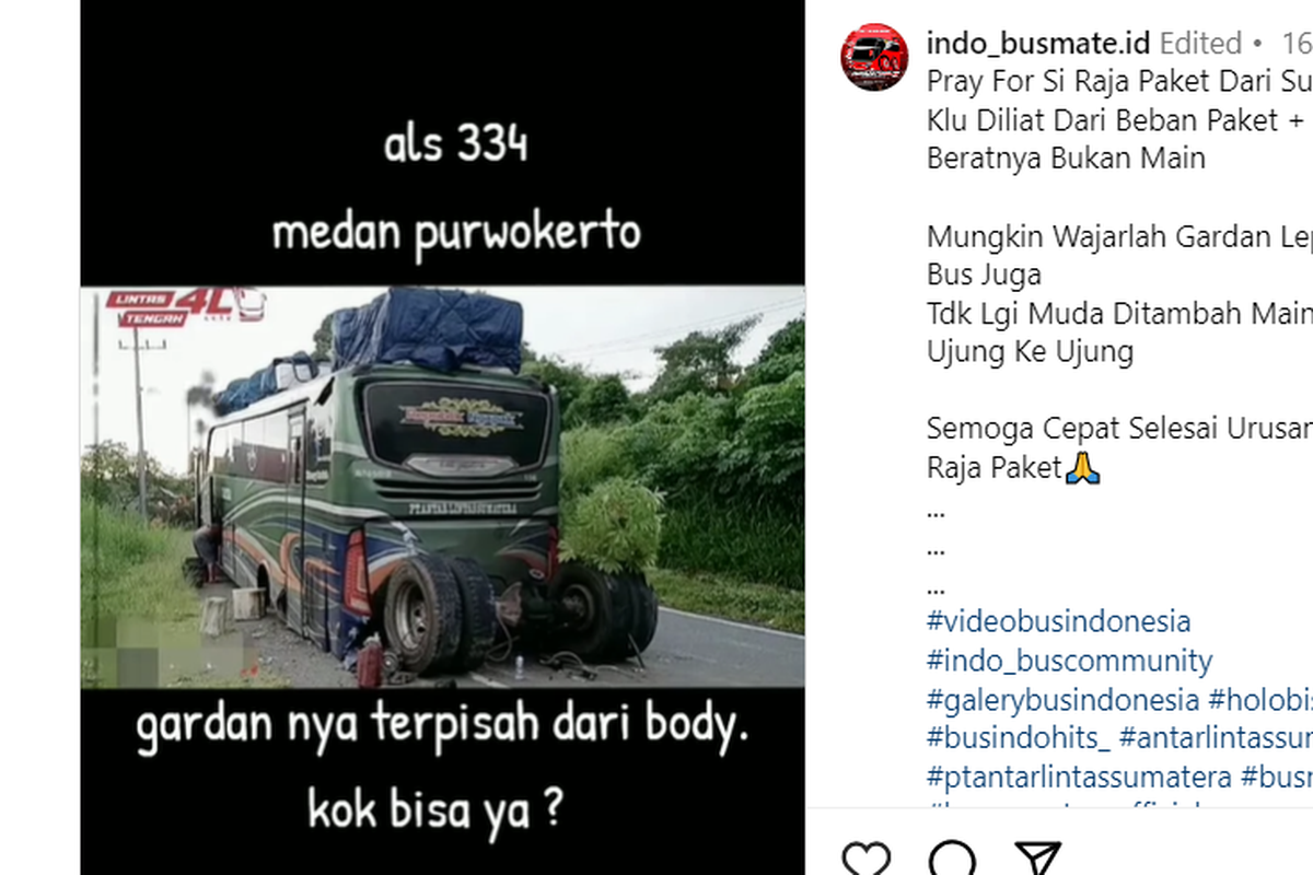 Gardan bus ALS lepas dari bodi 