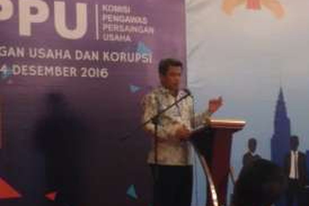 Ketua Komisi Persaingan Usaha (KPPU) Syarkawi Rauf di kawasan Kuningan, Jakarta, Rabu (14/12/2016)