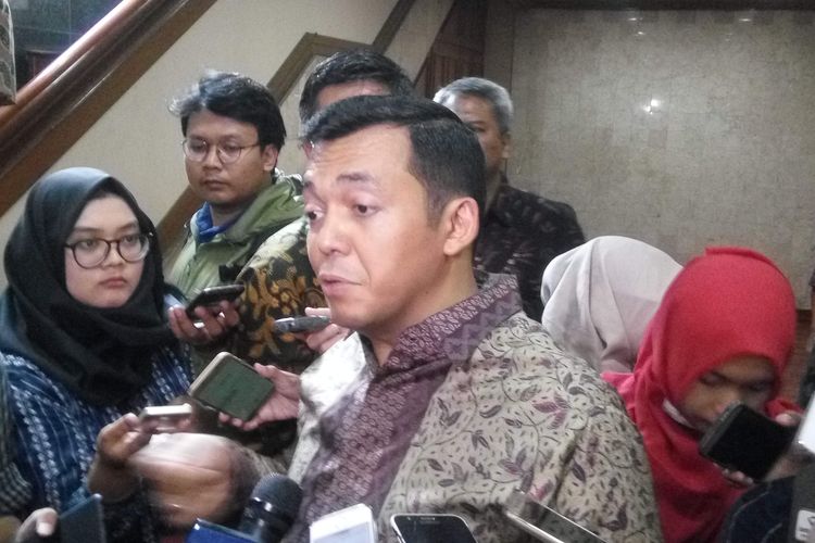 Direktur Utama PT Krakatau Steel, Silmy Karim di Jakarta, Minggu (24/3/2019).