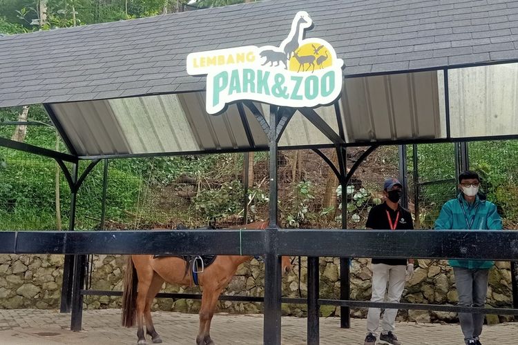 Kandang kuda yang sempat viral saat banjir menerjang Lembang Park And Zoo, Selasa (2/11/2021).