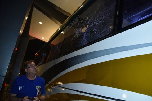 Polisi Selidiki Pelemparan Bus Persib Bandung