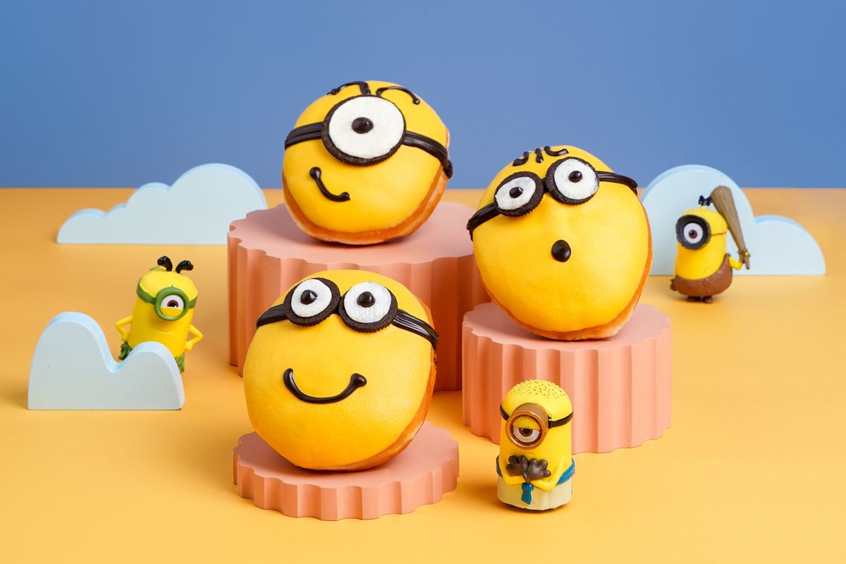 Donat Minion dari Krispy Kreme              