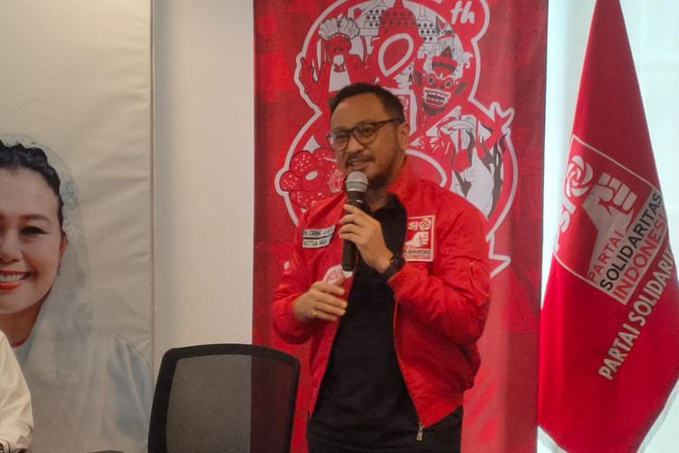 Ketua Umum Partai Solidaritas Indonesia (PSI) Giring Ganesha di Kantor DPP PSI, Jakarta, Jumat (3/3/2023).