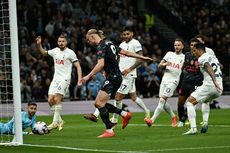 Hasil Tottenham Vs Man City: Dwigol Haaland Bawa City Geser Arsenal dari Puncak