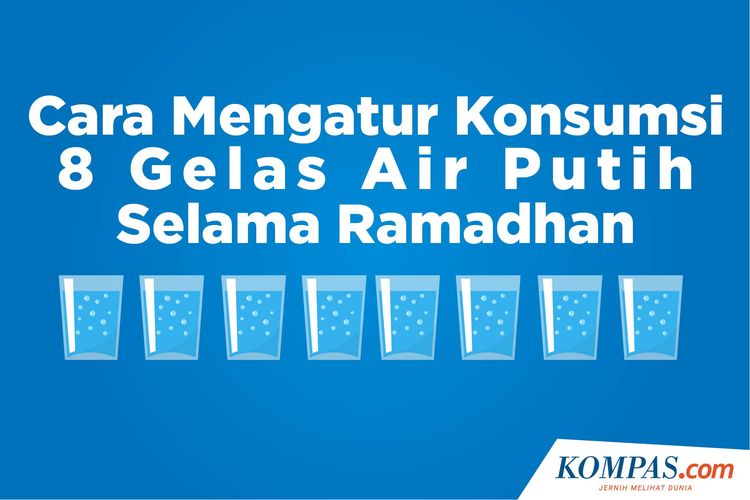 Cara Mengatur Konsumsi 8 Gelas Air Putih Selama Ramadhan