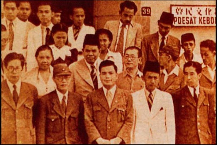 Keimin Bunka Shidoso atau Poesat Kebodajaan berdiri pada 1 April 1943. Pusat Kebudayaan tersebut merupakan akibat pendudukan Jepang di Indonesia bidang sosial budaya. Bertujuan untuk mengawasi karya para seniman agar tidak menyimpang dari tujuan Jepang.