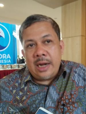 Inisiator Partai Gelora Fahri Hamzah di di Hotel Regis Arion, Jakarta Selatan, Sabtu (9/11/2019).
