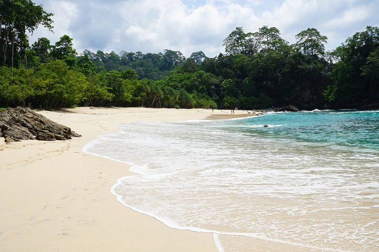 Teluk Hijau, salah satu pantai indah di Banyuwangi.