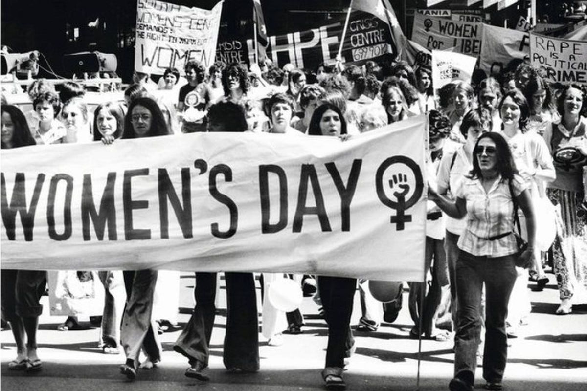 Aksi turun ke jalan dalam Hari Perempuan Internasional
