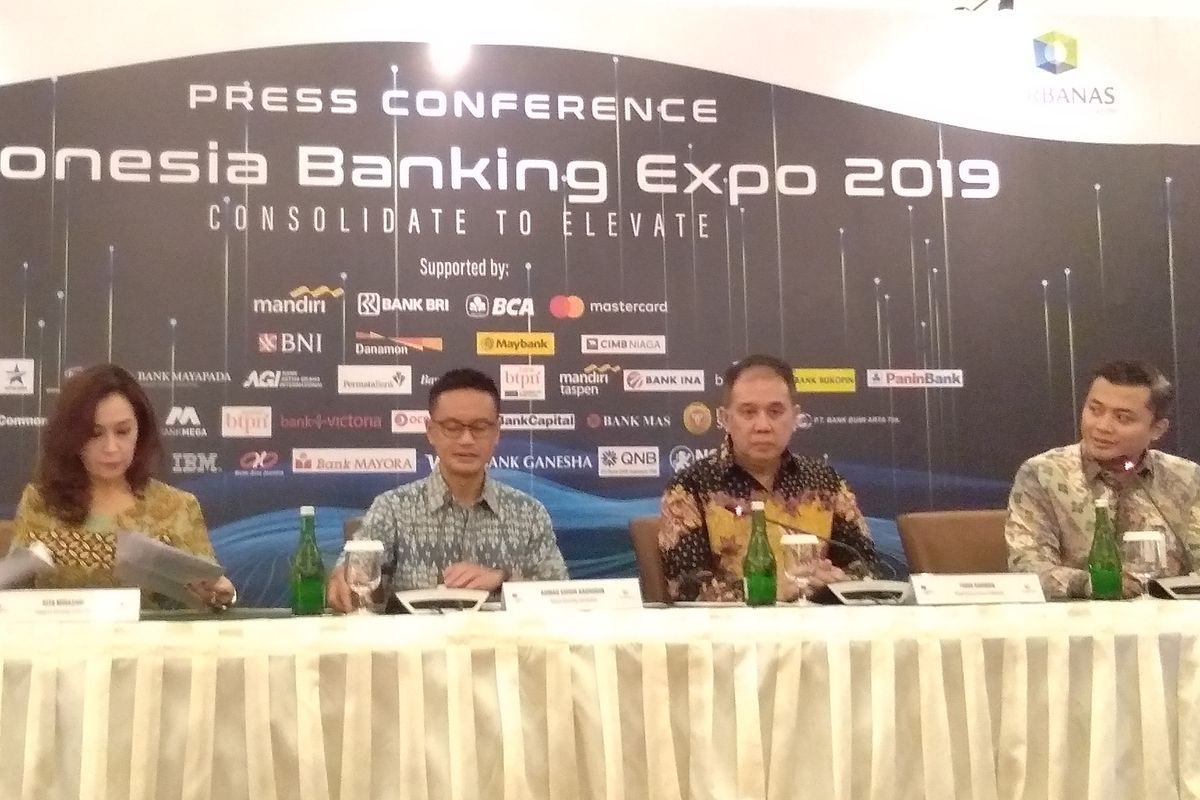 Konfrensi pers Indonesia Banking Expo (IBEX) 2019 