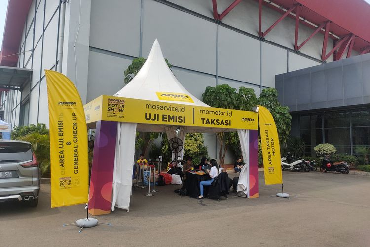 Uji emisi oleh moservice di IIMS 2022