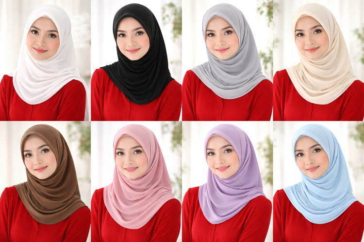 Baju Merah Cocok dengan Jilbab Warna Apa? Ini 15 Kombinasinya