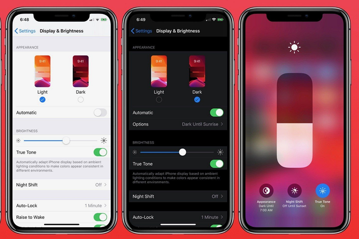 Dark mode di iPhone