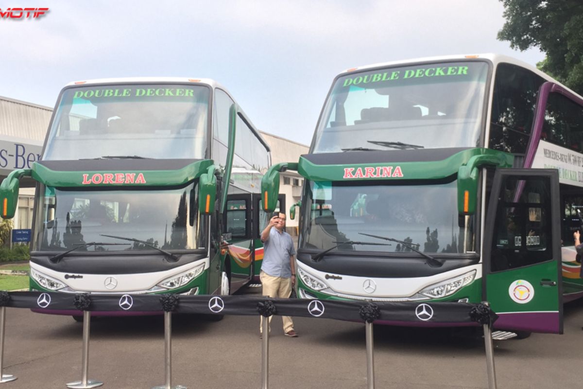 Bus Lorena dan Karina Double Decker