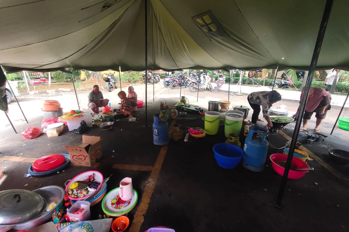 Dapur Umum di Kota Bekasi, Rabu (22/4/2020).