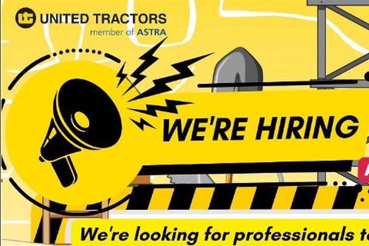 PT United Tractors Tbk atau United Tractors membuka lowongan pekerjaan untuk beberapa posisi.