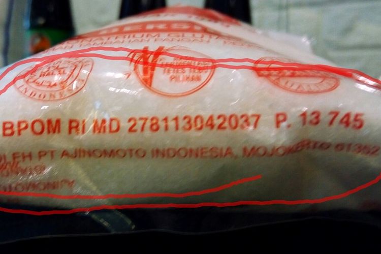 Izin BPOM MD atau izin untuk industri skala besar yang memproduksi produk sendiri pada produk penguat rasa monosodium glutamat (MSG).