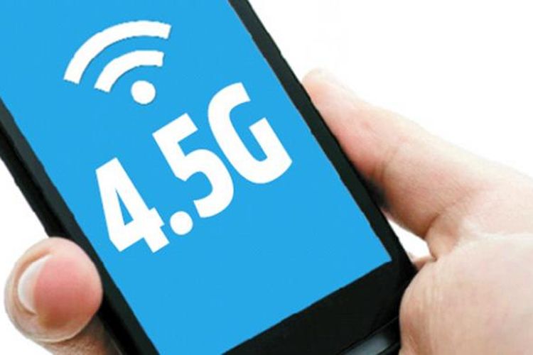 Ilustrasi koneksi internet 4,5G.