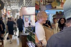 Cerita Ivana Bertemu Ed Sheeran di Pasar Santa Jakarta, Kebagian Vinyl Gratis 