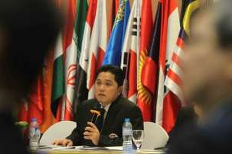 Presiden INASGOC (Indonesia Asian Games Organizing Committee), Erick Thohir 