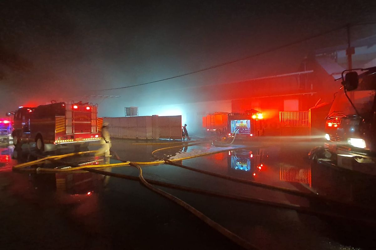 Gudang Pembekuan Ikan di Muara Baru Terbakar, Api Diduga dari 