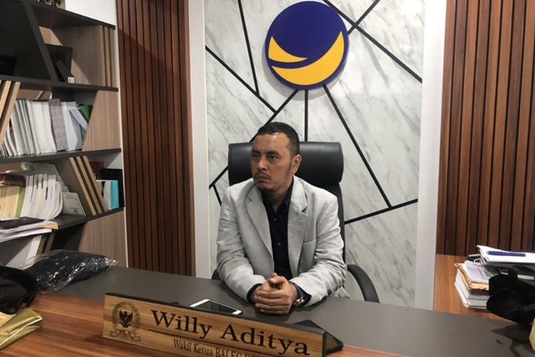 Ketua DPP Partai Nasdem Willy Aditya ditemui di Gedung DPR RI, Senayan, Jakarta, Senin (7/11/2022). 