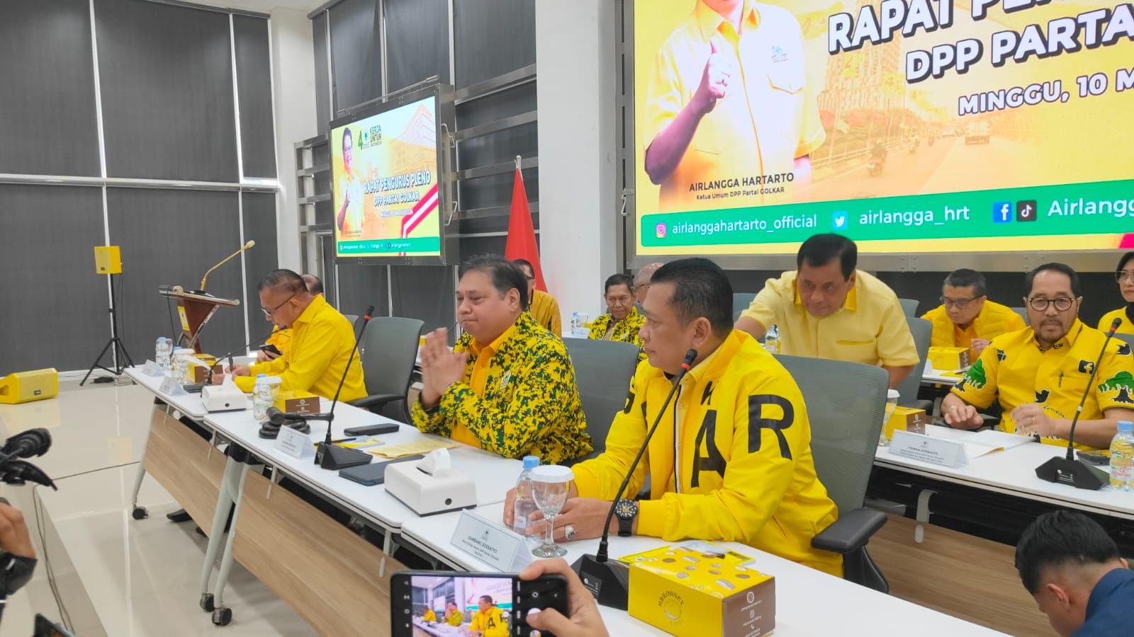Dipimpin Airlangga, DPP Golkar Gelar Rapat Tertutup Bahas Evaluasi Pemilu 2024