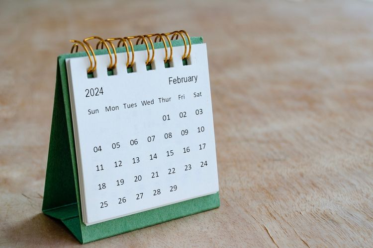 Ilustrasi kalender Februari 2024. Berikut peluang liburan panjang Februari 2024 yang bisa mencapai sebelas hari. 