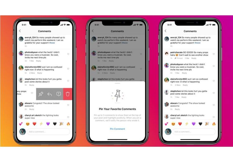 Fitur Pinned Comment Instagram