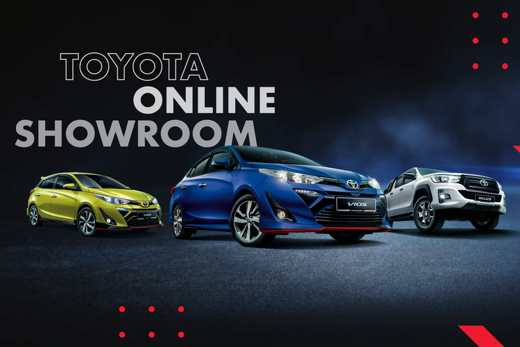 Ilustrasi showroom online Toyota