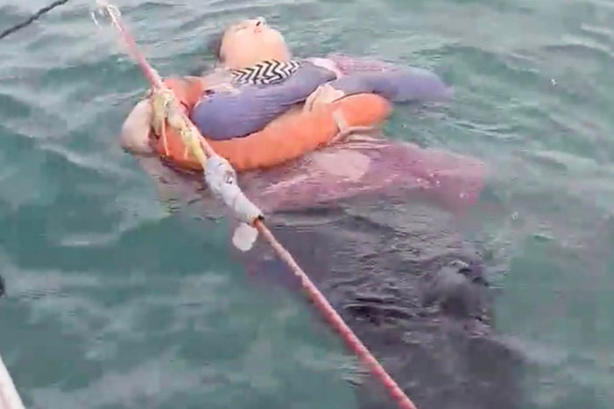Angelica Gaitan (46) wanita yang hilang sejak September 2018 ditemukan masih hidup di tengah laut pada 26 September 2020.