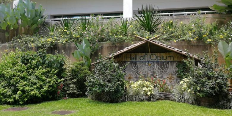 Salah satu sudut dari Hall of Opium di Chiang Rai, Thailand. Pengunjung tidak diperkenankan untuk memotret di dalam museum.