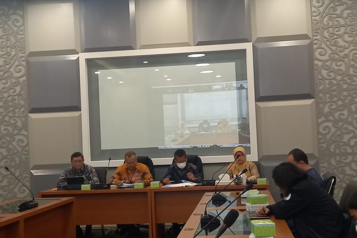 Kementerian Perindustrian (Kemenperin) merilis Indeks Kepercayaan Industri (IKI) periode Mei 2023 di Kantor Kemenperi, Jalan Gatot Subroto, Jakarta, Rabu (31/5/2023)