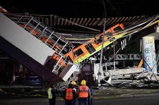 Keluarga Korban Kecelakaan Kereta Metro Meksiko Tuntut Pemerintah karena Lalai